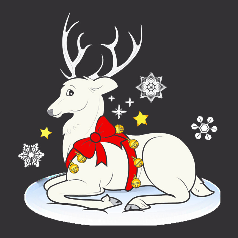 White Stag White Stag With Christmas Bells And Bow Vintage Hoodie | Artistshot