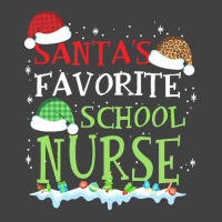 Xmas Santa's Favorite School Nurse Funny Christmas Gift Vintage T-shirt | Artistshot