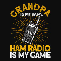 Mens Ham Radio Grandpa My Name Vintage Amateur Radio Crop Top | Artistshot