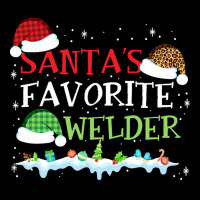 Xmas Santa's Favorite Welder Funny Christmas Gift Pocket T-shirt | Artistshot