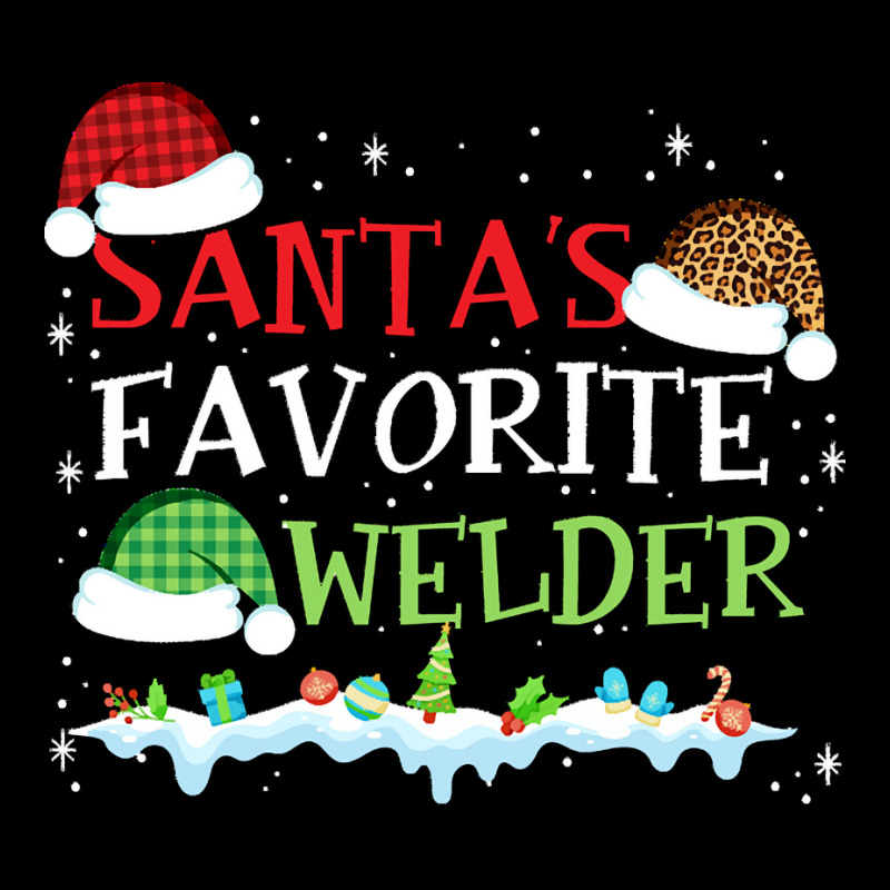 Xmas Santa's Favorite Welder Funny Christmas Gift V-neck Tee | Artistshot