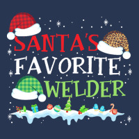 Xmas Santa's Favorite Welder Funny Christmas Gift Men Denim Jacket | Artistshot