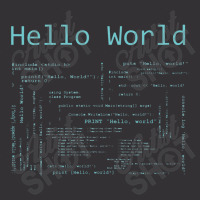 Hello World Computer Programming Languages Vintage Short | Artistshot