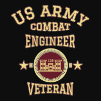 Army Combat Engineer Veteran Essayons Military Vintage Gift Long Crop Top | Artistshot