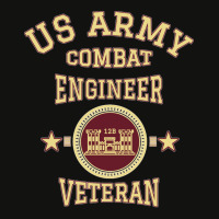 Army Combat Engineer Veteran Essayons Military Vintage Gift Long Scorecard Crop Tee | Artistshot