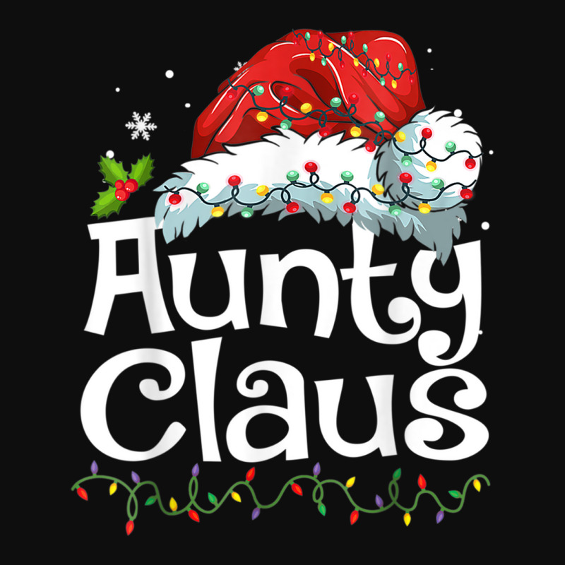 Aunty Claus Christmas Family Group Matching Pjs Xmas Light Crop Top by Garnet | Artistshot