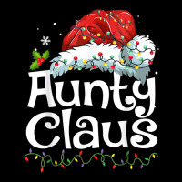 Aunty Claus Christmas Family Group Matching Pjs Xmas Light Cropped Hoodie | Artistshot