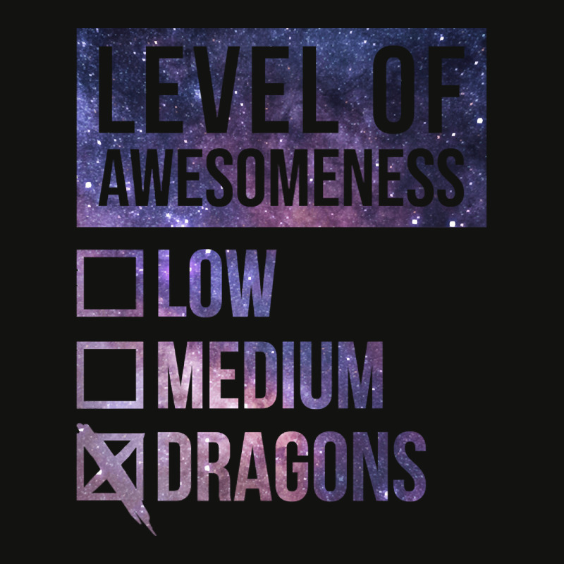 Level Of Awesomeness Low Medium Funny Gift Dragon Dragons-c8t68 Scorecard Crop Tee by Kenlofu52 | Artistshot