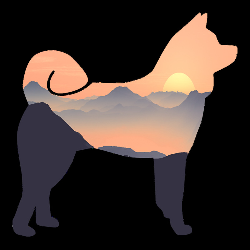 Akita Akita Dog Silhouette Sun Mountain Akita Inu Gift Pocket T-shirt | Artistshot