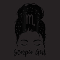 Scorpio Girl Messy Bun Zodiac Symbol Woman Birthday Costume Vintage Cap | Artistshot