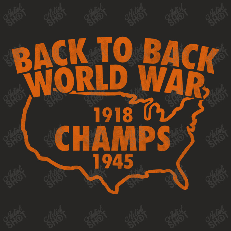 Back To Back World War Champs Ladies Fitted T-Shirt by Showa | Artistshot