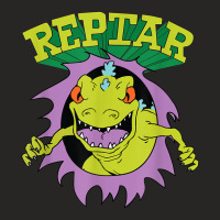 Reptar Attack Ripping Breaking Through Ladies Fitted T-shirt | Artistshot