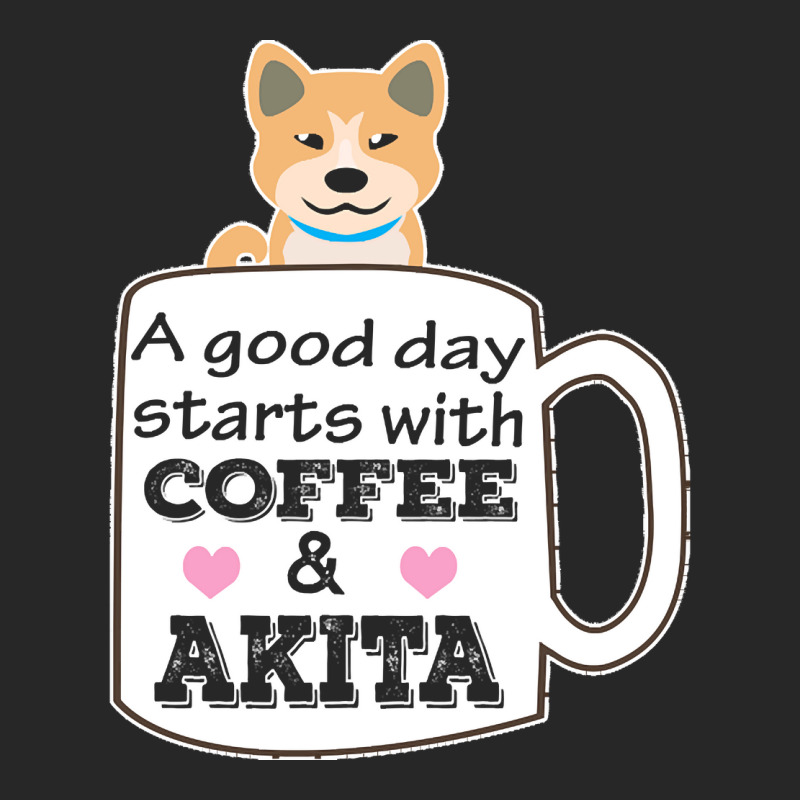 Akitaa Good Day Starts With Coffee And Akita, Cute Akita Lover Men's T-shirt Pajama Set | Artistshot