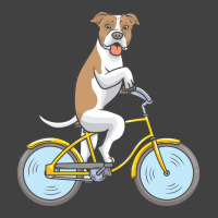 American Staffordshire American Staffordshire Dog With Bike Vintage T-shirt | Artistshot