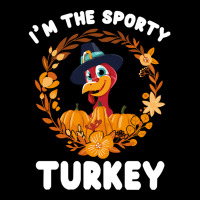 Thanksgiving Turkey I'm The Sporty Turkey Funny Turkey Day Gift V-neck Tee | Artistshot