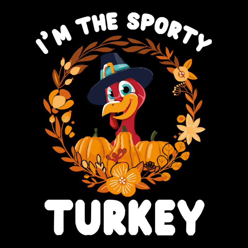 Thanksgiving Turkey I'm The Sporty Turkey Funny Turkey Day Gift V-neck Tee | Artistshot