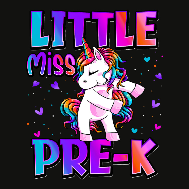 Little Miss Prek Unicorn Back To School Girls Scorecard Crop Tee by cm-arts | Artistshot