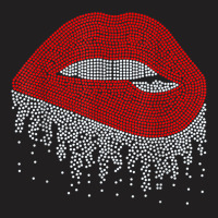 Dripping Lips Bling Rhinestone Woman Girl Birthday T-shirt | Artistshot