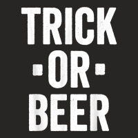 Trick Or Beer Trick Or Treat Halloween Costume Ladies Fitted T-shirt | Artistshot