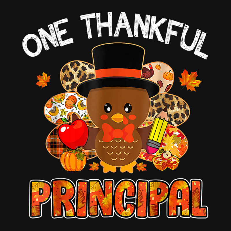 One Thankful Principal Turkey Teacher Life Thanksgiving Graphic Youth T-shirt by Garnet | Artistshot