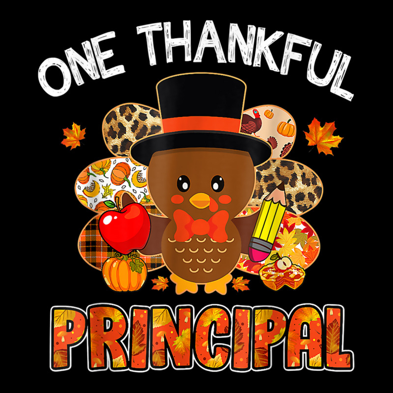 One Thankful Principal Turkey Teacher Life Thanksgiving Baby Tee by Garnet | Artistshot