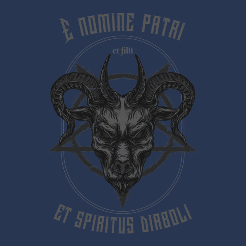 E Nomine Patri Et Filii Et Spiritus Diaboli   Demonic Metal Design Men Denim Jacket by cm-arts | Artistshot