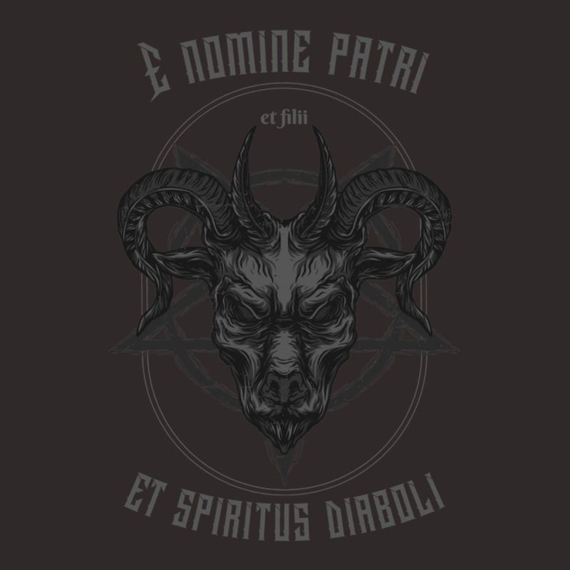 E Nomine Patri Et Filii Et Spiritus Diaboli   Demonic Metal Design Racerback Tank by cm-arts | Artistshot