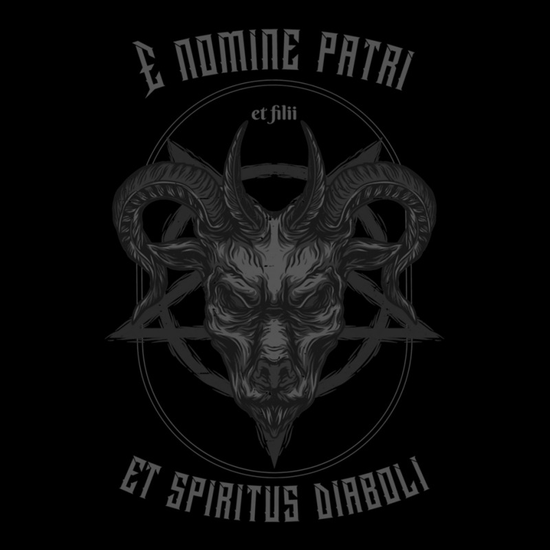 E Nomine Patri Et Filii Et Spiritus Diaboli   Demonic Metal Design Long Sleeve Shirts by cm-arts | Artistshot