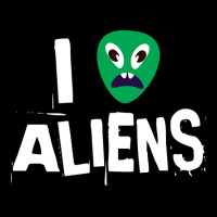 I Love Aliens Heart Face Alien Adjustable Cap | Artistshot