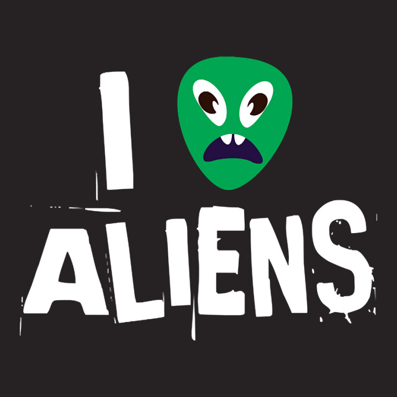 I Love Aliens Heart Face Alien Vintage Cap by Adcock Salmon | Artistshot