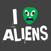 I Love Aliens Heart Face Alien Vintage T-shirt | Artistshot