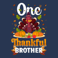 Thanksgiving Turkey Thanksgiving Day November 24 One Thankful Brother Men Denim Jacket | Artistshot