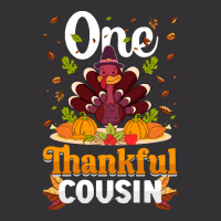 Thanksgiving Turkey Thanksgiving Day November 24 One Thankful Cousin Vintage Hoodie | Artistshot