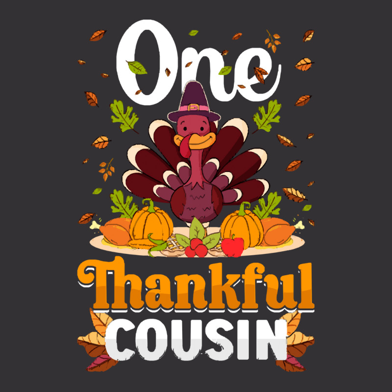 Thanksgiving Turkey Thanksgiving Day November 24 One Thankful Cousin Vintage Hoodie | Artistshot