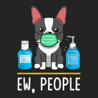 Boston Terrier Dog Face Mask Hand Sanitizer Funny Ew People T Shirt 3/4 Sleeve Shirt | Artistshot