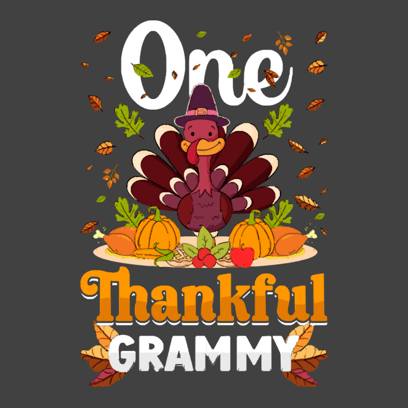 Thanksgiving Turkey Thanksgiving Day November 24 One Thankful Grammy Vintage T-shirt | Artistshot