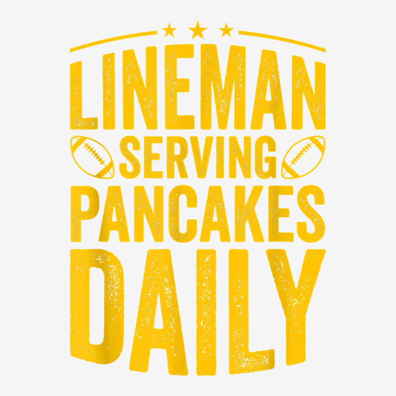 Football Lineman Serving Pancakes Daily T Shirt Adjustable Cap | Artistshot