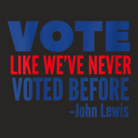 Womens Vote John Lewis Quote Like Never Voted Before V-neck Ladies Fitted T-shirt | Artistshot