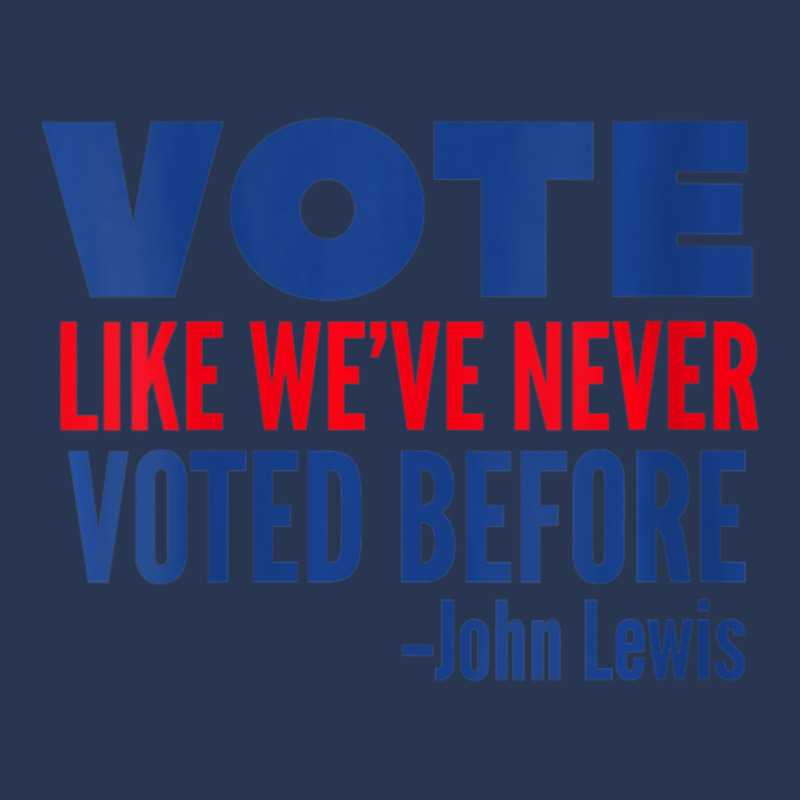 Womens Vote John Lewis Quote Like Never Voted Before V-neck Ladies Denim Jacket by cm-arts | Artistshot