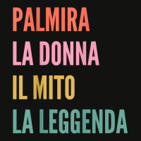 Funny Italian First Name Design   Palmira T Shirt Scorecard Crop Tee | Artistshot