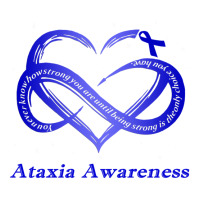 I Wear Blue For Ataxia Awareness Warrior Pullover Hoodie Crop Top | Artistshot