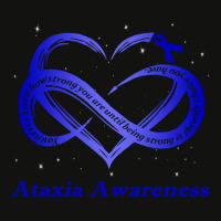 I Wear Blue For Ataxia Awareness Warrior Pullover Hoodie Scorecard Crop Tee | Artistshot