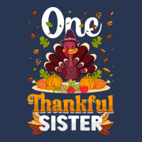 Thanksgiving Turkey Thanksgiving Day November 24 One Thankful Sister Men Denim Jacket | Artistshot