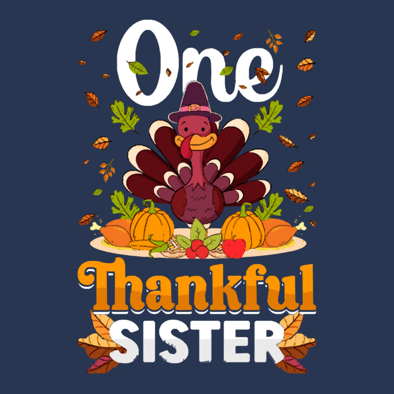 Thanksgiving Turkey Thanksgiving Day November 24 One Thankful Sister Men Denim Jacket | Artistshot