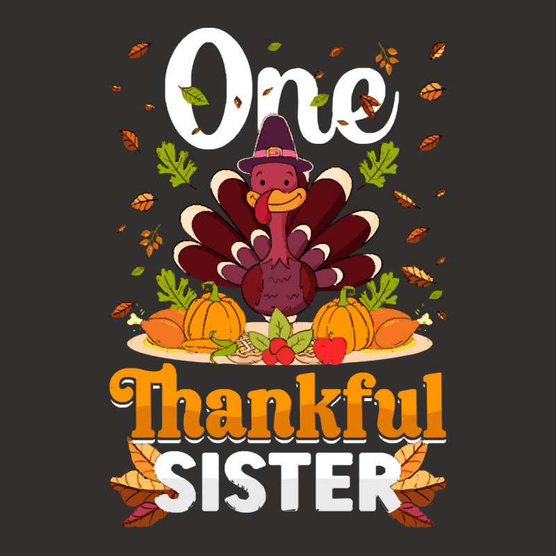 Thanksgiving Turkey Thanksgiving Day November 24 One Thankful Sister Champion Hoodie | Artistshot