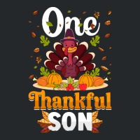 Thanksgiving Turkey Thanksgiving Day November 24 One Thankful Son Crewneck Sweatshirt | Artistshot