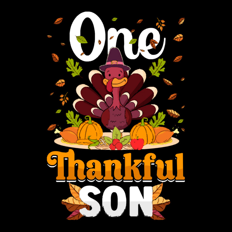 Thanksgiving Turkey Thanksgiving Day November 24 One Thankful Son Men's Long Sleeve Pajama Set | Artistshot