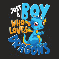 Mythical Creature Lover Just A Boy Who Loves Dragons Ladies Fitted T-shirt | Artistshot