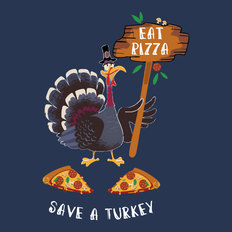 Thanksgiving Turkey Thanksgiving Eat Pizza Save A Turkey Men Denim Jacket | Artistshot