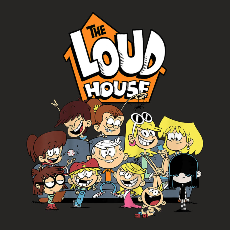 Kids The Loud House Loud Siblings On Couch Ladies Fitted T-Shirt by BuenaFukui | Artistshot